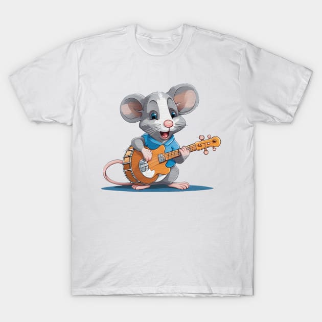 mouse playing a guitars T-Shirt by JnS Merch Store